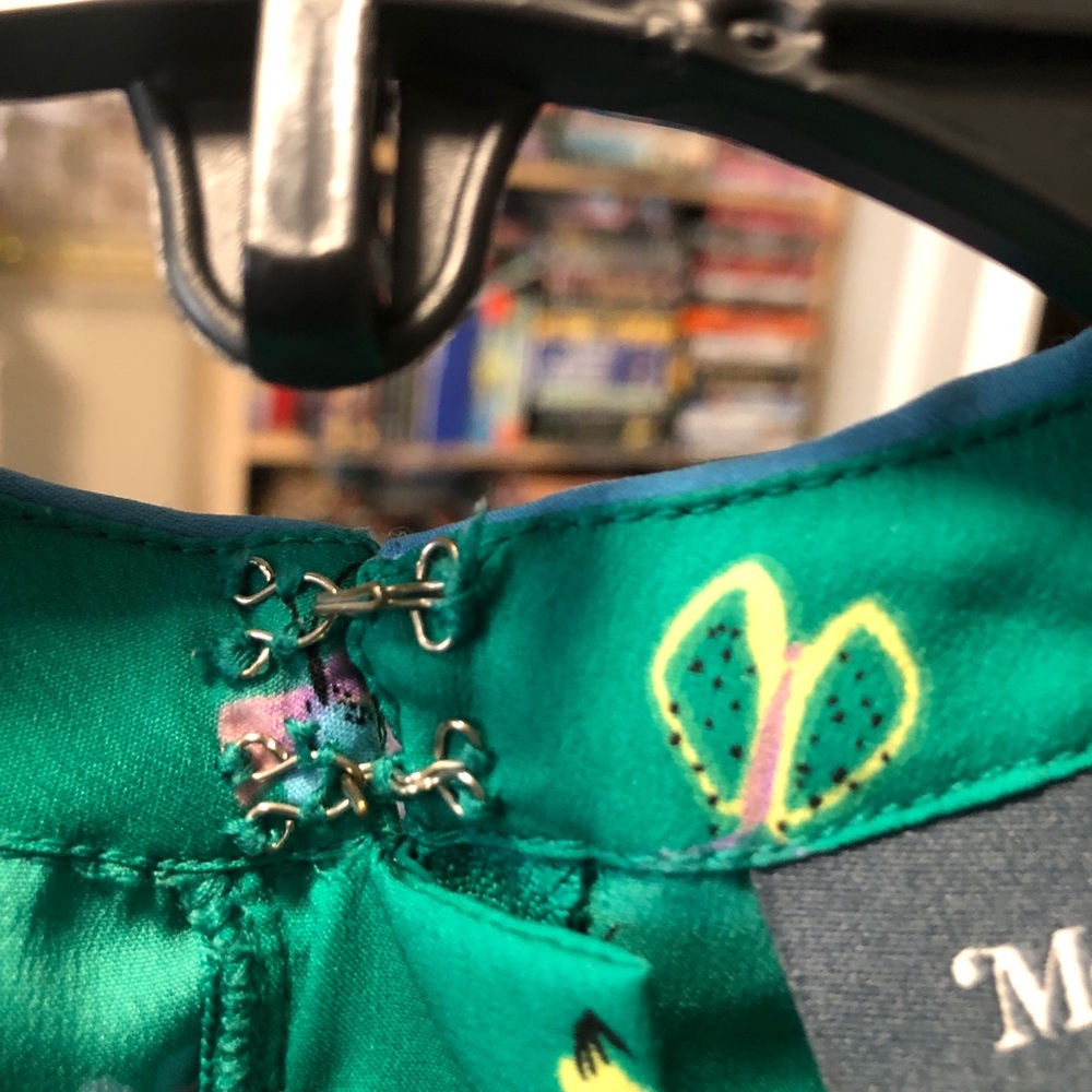 Green Floral Print Women’s Dress - Picture 10 of 10